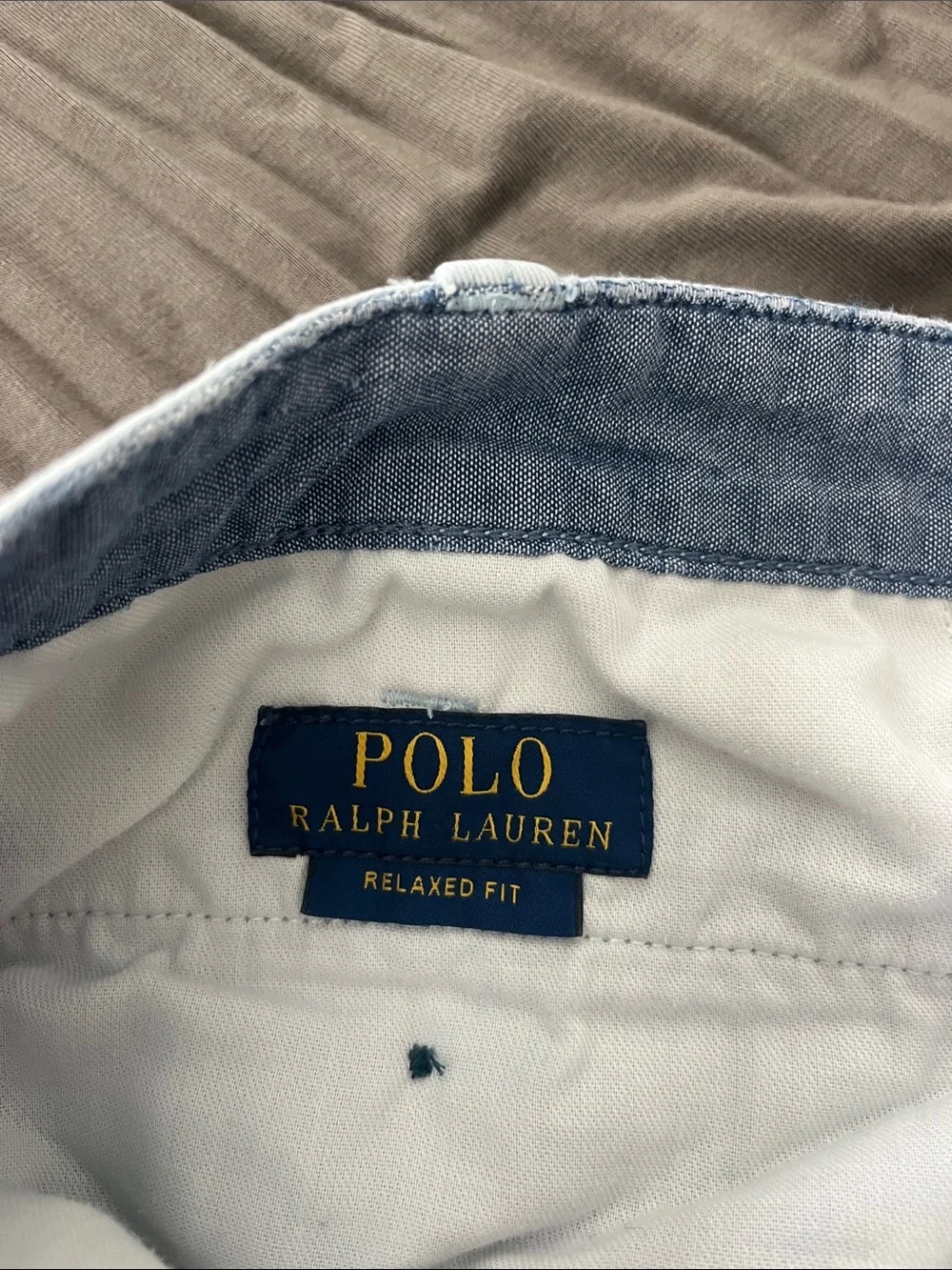 Polo by Ralph Lauren Light Blue Flat-Front Cotton Shorts